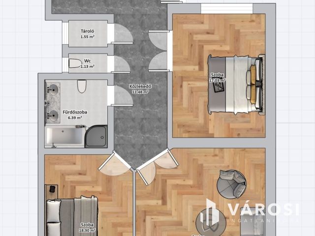 Eladó 3 szobás, prémium minőségben felújított lakás