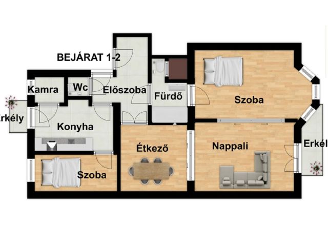 Több lakásra bontható szenzációs elhelyezkedéssel!