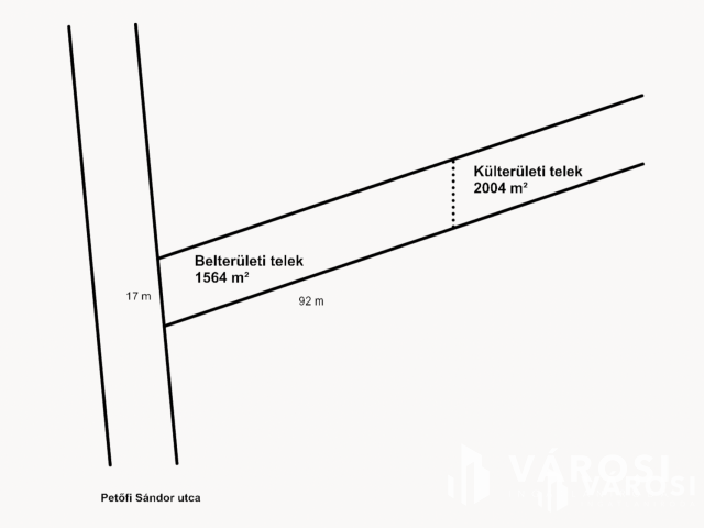 Szántó besorolású külterületi telek Kőröshegyen eladó
